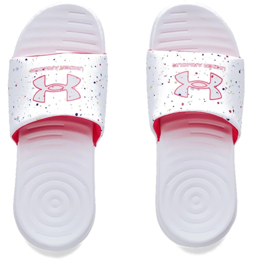 Under Armour Ansa graphic slides, size 2